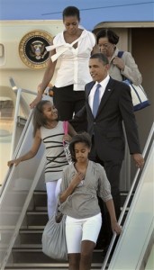 Barack Obama, Michelle Obama, Malia Obama, Sasha Obama, Marian Robinson