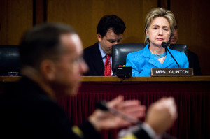 Chief of Naval Operations, Adm. Mike Mullen and Commander, U.S. Strategic Command, Gen. James E. Cartwright, testify during their confirmation hearings for appointment to Chairman and Vice-Chairman of the Joint Chiefs of Staff.